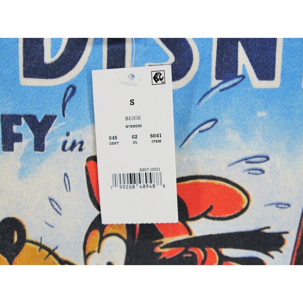 Disney Goofy Art of Skiing Graphic Sweatshirt Size S Crew Neck Pullover - Picture 3 of 7